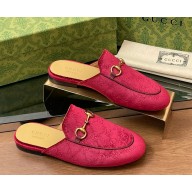 Gucci Women's Princetown Jordaan gg velvet slipper red 2025