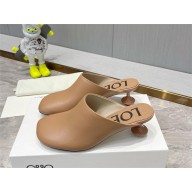 Loewe heel 5.5cm Toy mule in goatskin apricot 2023