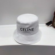celine logo printed bucket hat white 2023