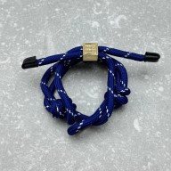 MIU MIU cord and nylon bracelet 5IB538 NAVY BLUE 2024