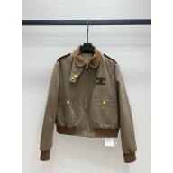 Celine two pockets jacket military green 2024