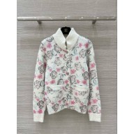 CHANEL White, Black, Pink & Blue BLOUSON P77373 2024