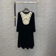 dior black velvet mini dress 2023
