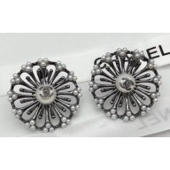 Chanel Stud Earrings 110 Black 2018