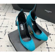 Alaia Round  in Mohair green heel 10.5cm 2024 