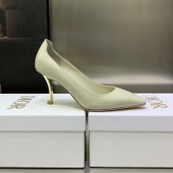 DIOR heel 8CM D-FAME PUMPS IN CALFKSIN WHITE 2023
