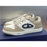 Dior Beige and White Smooth Calfskin B57 Low-Top Sneaker 2024