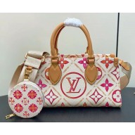 louis vuitton OnTheGo East West bag Monogram Tiles coated canvas Coral M25318 1102-2024