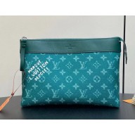 louis vuitton Pochette Voyage Souple bag Monogram Heritage coated canvas green M12665 1102-2024