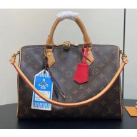 louis vuitton Speedy Soft 30 Crafty bag Monogram Coated canvas Monogram Red M11945 1102-2024