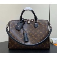 louis vuitton Speedy Soft 30 Dark bag Monogram Black Monogram Coated canvas M12243 1102-2024