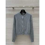 chanel Cashmere GRAY CARDIGAN 2024 
