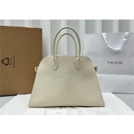 THE ROW MARGAUX 15 BAG IN grained LEATHER white 2024