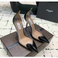 Alaia Le Cœur Heart in PVC and Patent Leather black  heel 10.5cm 2024