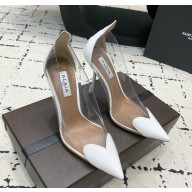 Alaia Le Cœur Heart in PVC and Patent Leather white  heel 10.5cm 2024