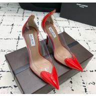 Alaia Le Cœur Heart in PVC and Patent Leather red  heel 10.5cm 2024