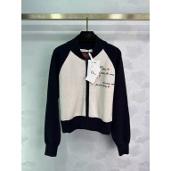 DIOR White/black Technical Knit Dioramour Bomber Jacket 2024