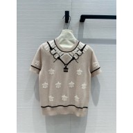 HERMES Cashmere short-sleeve Sweater 01 2024