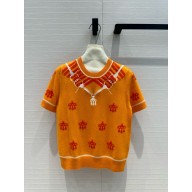 HERMES Cashmere short-sleeve Sweater 03 2024