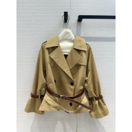 Prada Cotton twill trench jacket Honey 2024