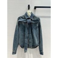 LOEWE Bow shirt in denim 01 2024 