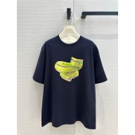 Loewe black Relaxed fit T-shirt in technical cotton 2025