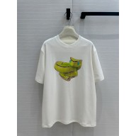 Loewe white Relaxed fit T-shirt in technical cotton 2025