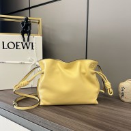 loewe Mini Flamenco clutch in nappa calfskin yellow 2023