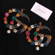 Gucci Crystal Double G Multi-finger Earrings 2018