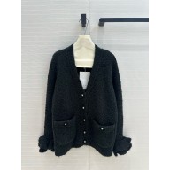 CHANEL Cashmere & Silk BLACK cardigan P78396 2024 