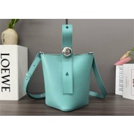 loewe mini Pebble Bucket bag in smooth calfskin water 2025
