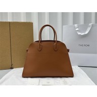 THE ROW MARGAUX 17 BAG IN BOX LEATHER caramel 2024
