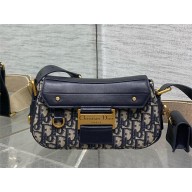 DIOR Small Streetchic Bag IN Blue Dior Oblique Jacquard and Smooth Calfskin 2025