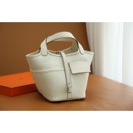 hermes toile goeland swift cargo picotin lock 18 bag nata (original quality+full handmade)