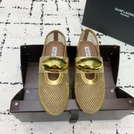 Alaia BALLET FLATS JEWEL IN FISHNET gold 2024