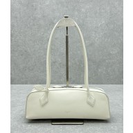 Alaia Le Tecket Medium Leather Shoulder bag in white 2024