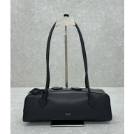 Alaia Le Tecket Medium Leather Shoulder bag in black 2024