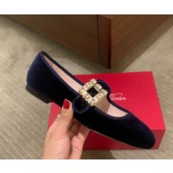 roger vivier flat Très Vivier Mary Janes in suede With crystal buckle 1102-06 2024