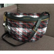 Balenciaga Monogram Belt Pack Bag Black/Grey 2018