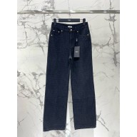 fendi Black FF denim pants 2024