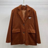 prada Corduroy blouson jacket caramel 2023