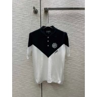 CHANEL black/white camellia polo T-SHIRT 01 2023