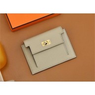 Hermes kelly pocket compact wallet in epsom leather trench(Full Handmade)