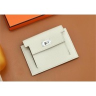 Hermes kelly pocket compact wallet in epsom leather carie(Full Handmade)