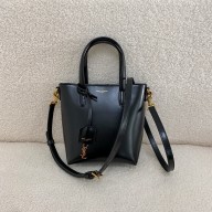 Saint Laurent mini toy shopping saint laurent in box leather black(original quality)