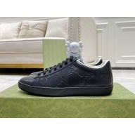 Gucci ace gg embossed sneaker black 2023