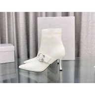 Jimmy Choo Magik 90 leather ankle boots white 2023