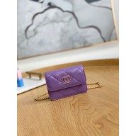 chanel mini chain belt bag purple 2022