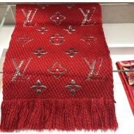 Louis Vuitton Logomania Shine Scarf Red 2018