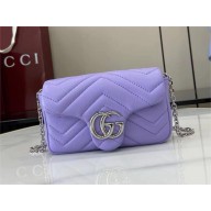 GUCCI GG Marmont mini shoulder bag 841290 lilac 2025